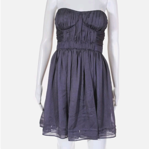 LA ROK WOMENS HOOK BACK OFF SHOULDER MINI SHEATH DRESS PURPLE SIZE EXTRA SMALL - Picture 2 of 4